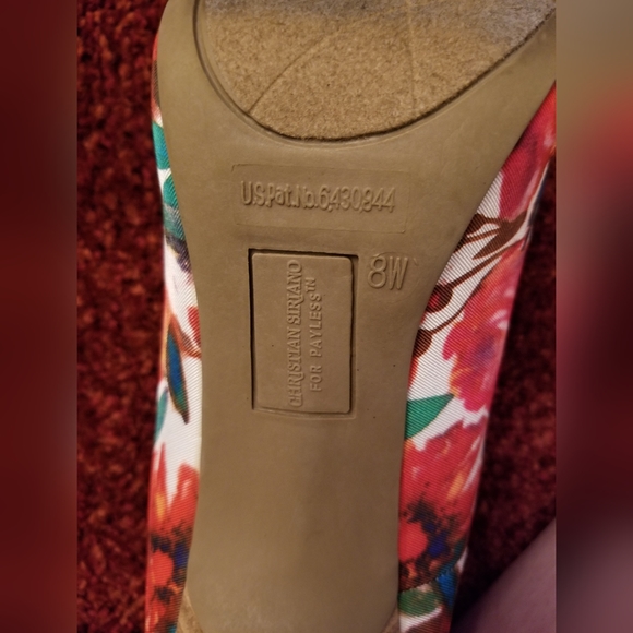Christian Siriano (For Payless) Floral Heel - Size 8W - 4" Heel - Picture 3 of 8